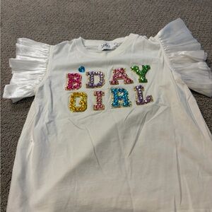 Lola + The Boys Colorful B'Day Girl Tee
